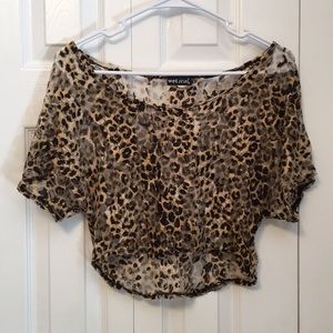 Cheetah crop top